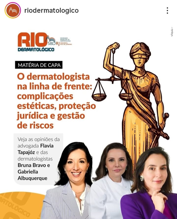 O dermatologista na linha de frente: complicações estéticas, proteção jurídica e gestão de riscos.